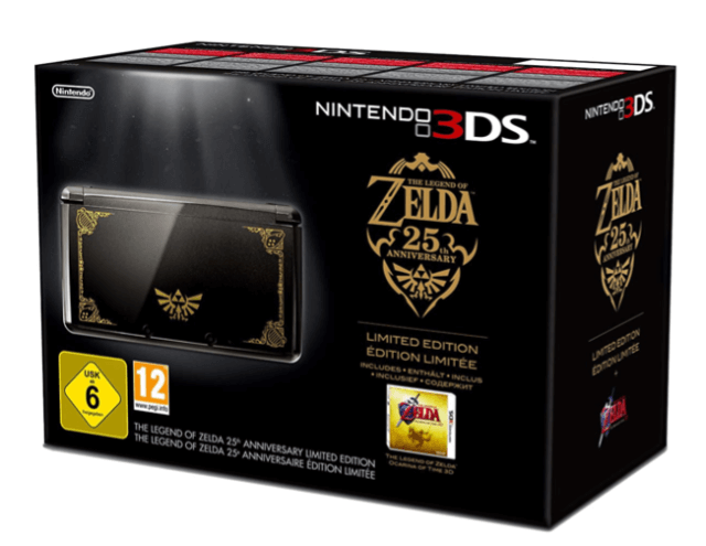 Nintendo 3DS Legend Of Zelda 25th Anniversary Limited Edition box art for Nintendo 3DS